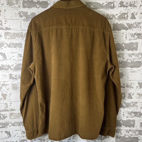 Sierra Nevada Brewing Company Long Sleeve Corduroy Button Up Men’s‎ Sz L Brown - Picture 4 of 11